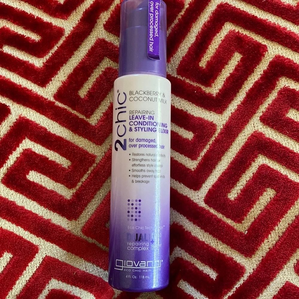 Giovanni Blackberry Coconut Milk Leave In Conditioning Styling Elixir Not Used